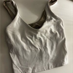 lululemon athletica Ivory/Beige Sports Bra Tank